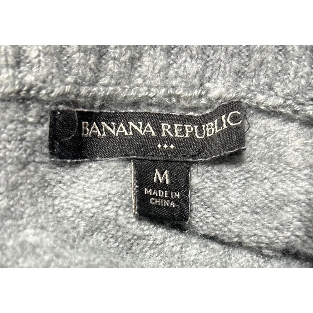 Banana Republic Womens Medium Grey Cowl Neck Oversized Knit Sweater 18A08052-W-4